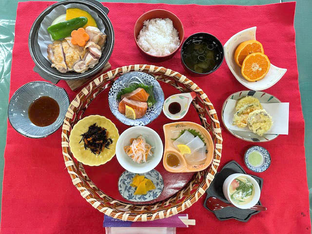 花かご旬膳 鶏陶板焼き